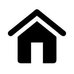 Home Vector Icon &ndash; Shelter & Living Space Symbol