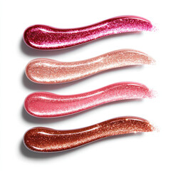 red lips isolated on white