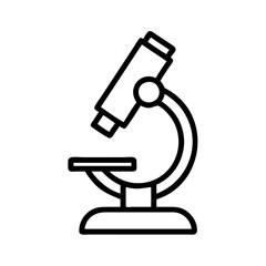 Microscope Vector Icon – Science & Research Symbol