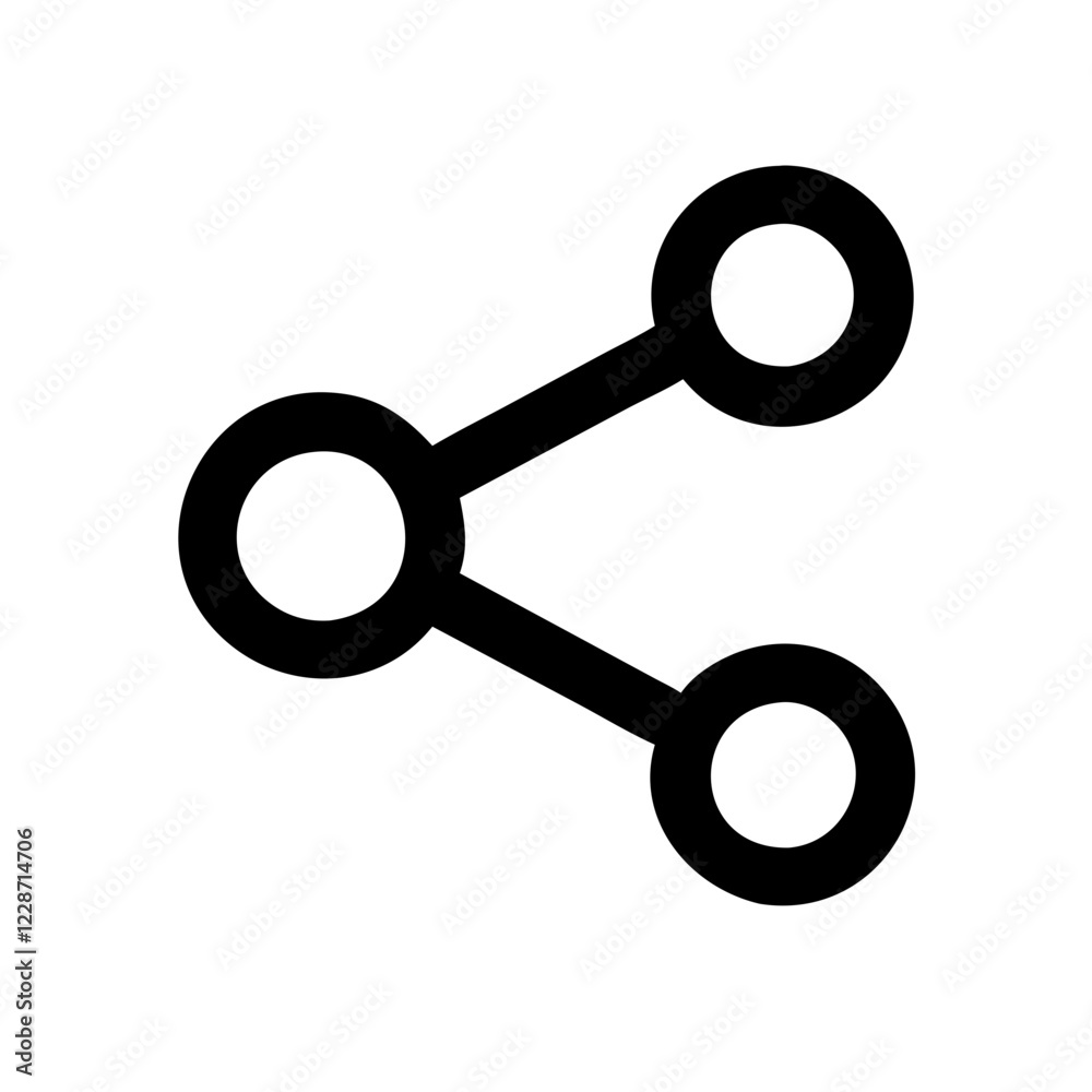 Poster share vector icon – connection & distribution symbol