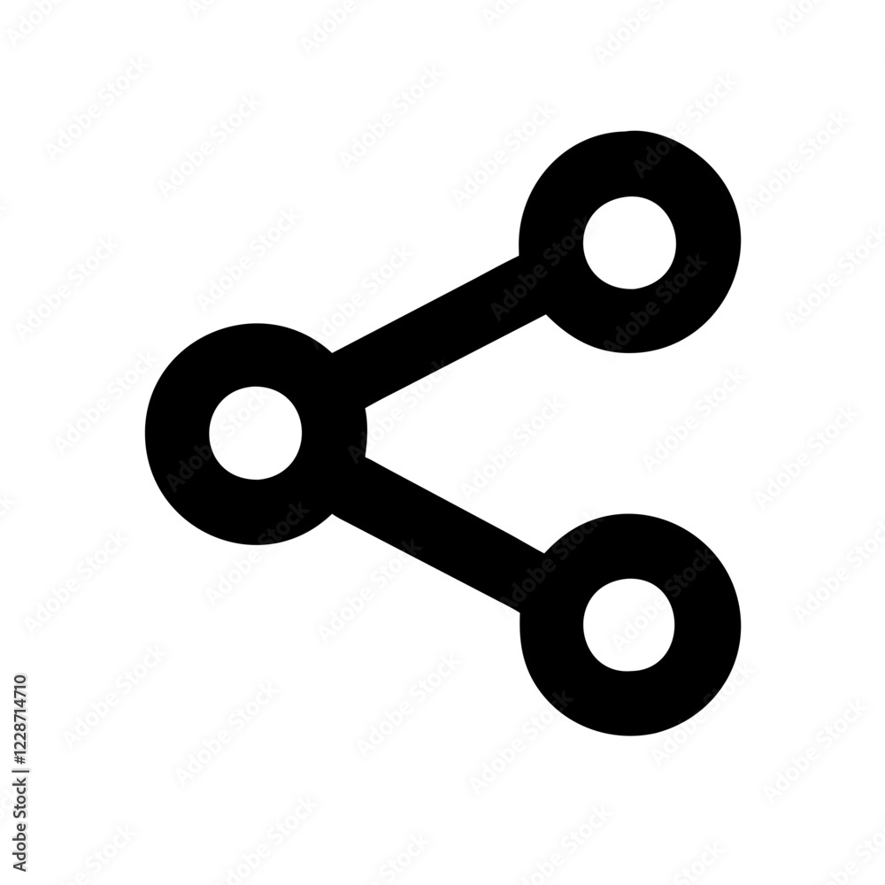 Poster share vector icon – connection & distribution symbol