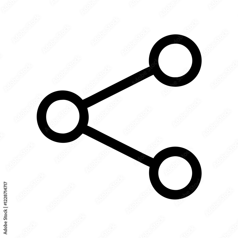 Poster share vector icon – connection & distribution symbol