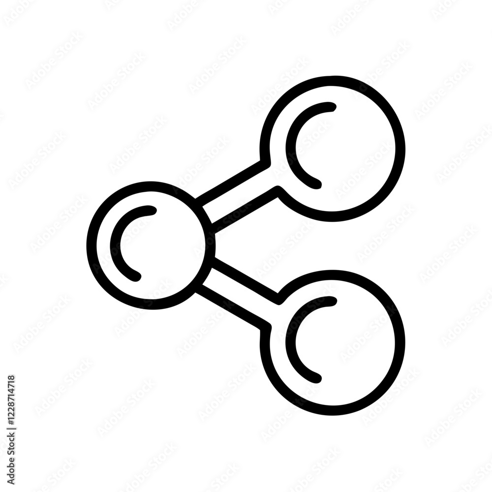 Poster share vector icon – connection & distribution symbol