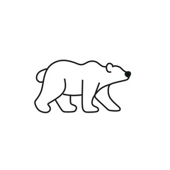 polar bear vector icon
