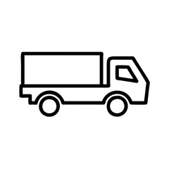 Truck Vector Icon – Transportation & Freight Symbol