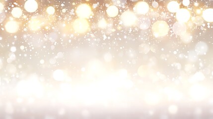 Abstract Golden Bokeh Lights Background Sparkle