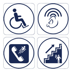 This is foure GrAccessibility icon set