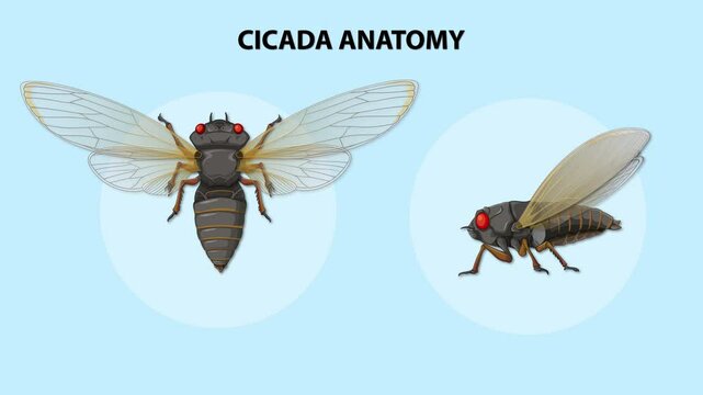 Cicada Anatomy Detailed Breakdown