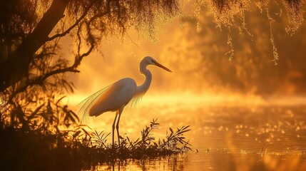 Fototapeta premium Stunning Florida Peninsula Showcases Vibrant Natural Birdlife in Diverse Habitats