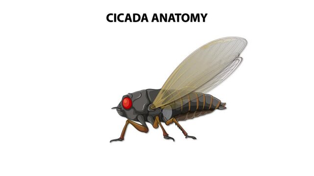 Cicada Anatomy Detailed Breakdown