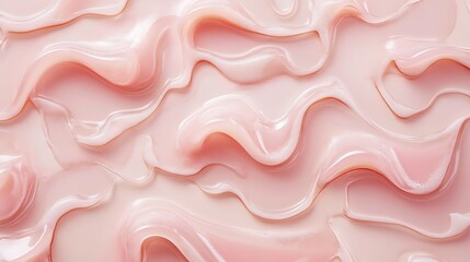 Abstract Pink Cream Swirls Texture Background