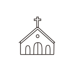 church vector icon