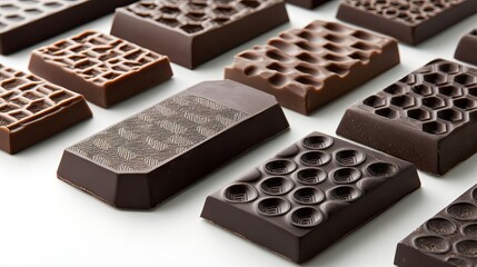 A craft chocolate bar wrapped in artisanal textured paper with embossed branding