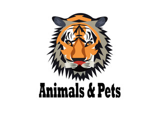 tiger head vector illustration