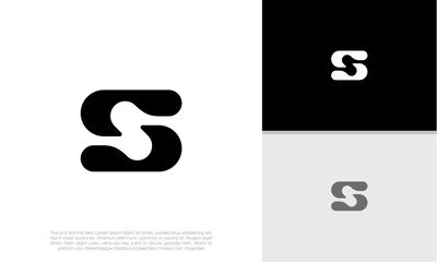 Initials S logo design. Initial Letter Logo.	