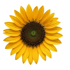sunflower isolated on white background