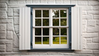 Fototapeta premium old window with shutters