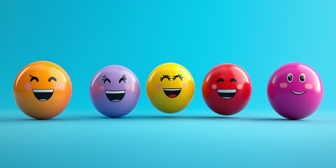 Konzept für eine Kundenzufriedenheitsumfrage. Fünf-Sterne-Bewertung auf virtueller Feedback-Schnittstelle, hervorragende Kundenzufriedenheit. Emoticons verschiedener Feedback-Ebenen, Kundenerfahrung,