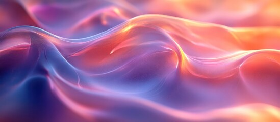 Obraz premium Abstract flowing, vibrant, colorful waves.