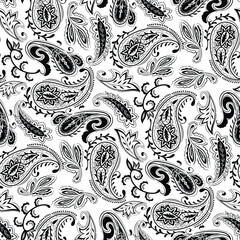 paisley  seamless pattern  on white background 