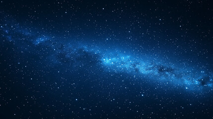 Celestial River: A breathtaking view of the Milky Way galaxy, its celestial river of stars stretching across a deep blue night sky, sparking wonder and inspiring dreams of cosmic exploration. 