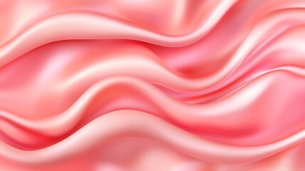 Obraz premium Abstract Pink Silk Waves Flowing Softly
