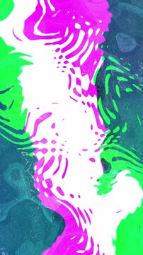 An abstract psychedelic liquid grunge texture vertical motion graphic background design.
