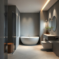 modern bathroom interior