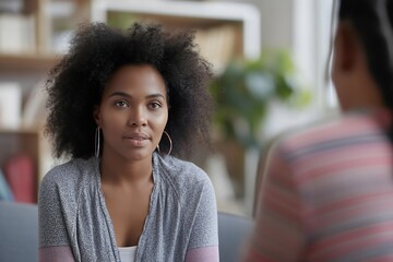 A person engaged in thoughtful reflection after a therapy session, illustrating the journey of self-discovery and the transformative impacts of therapeutic work in a supportive environment