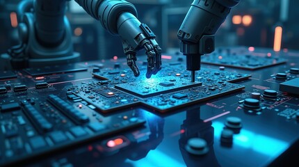 Robotic Assembly of Advanced Electronics in High-Tech Manufacturing Facility