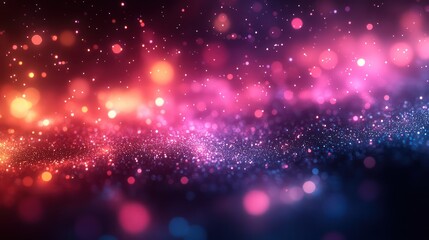 Fototapeta premium Celestial Sparkle: A Symphony of Shimmering Lights