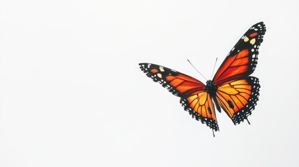 Obraz premium Orange Butterfly Flying