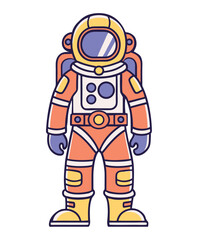 Astronaut exploring space in full suit