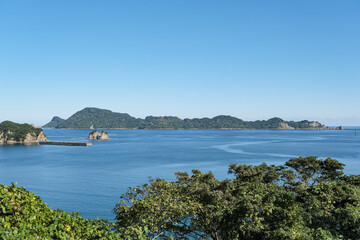 南郷から見る日南海岸の島々