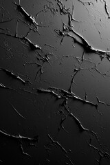 Obraz premium Cracked Black and White Wall