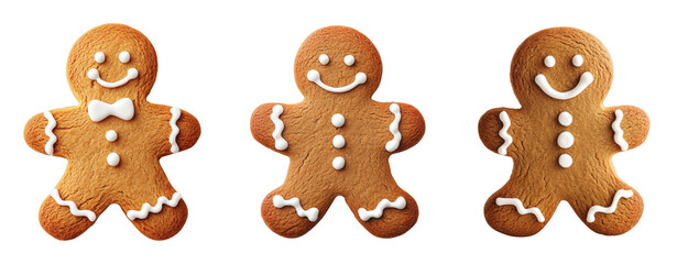 Festive gingerbread cookies in cheerful designs