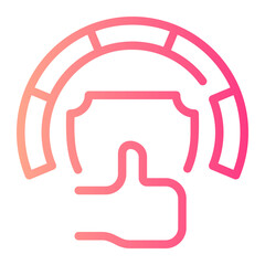 benchmarking gradient icon