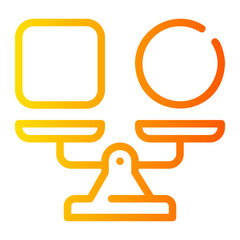 comparison gradient icon