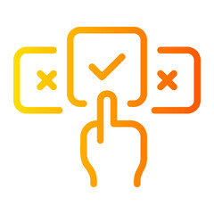 voting gradient icon