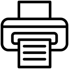 printer icon outline