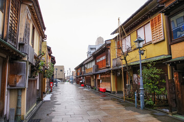 金沢三茶屋街のひとつであるにし茶屋街