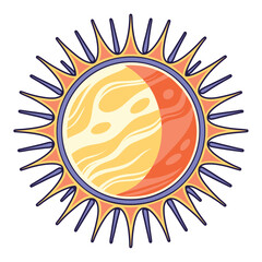 Artistic Solar System Sun