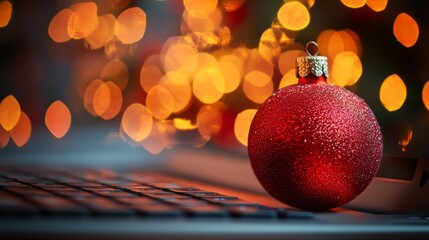 Xmas christmas or x mas concept with computer button