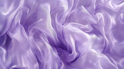 Obraz premium Draped Lavender Silk Fabric Showing Texture and Light Reflection