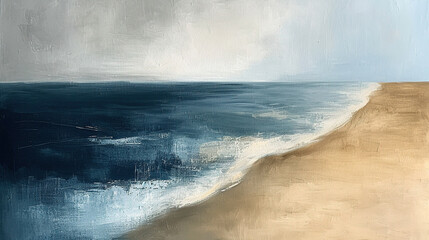 the waves of the sea beautiful oil painting on canvas seascape