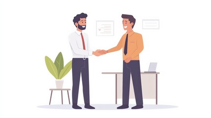 Fototapeta premium Image of a happy, successful, cheerful businessman.