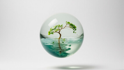 globe in a glass