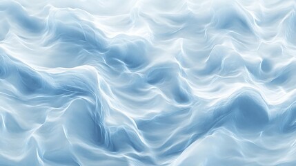 Fototapeta premium Abstract representation of flowing waves in a serene blue color palette, evoking calmness