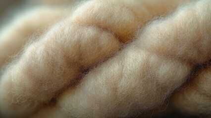 Fototapeta premium Macro Close-Up of Soft Wool Fibers Texture