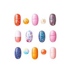 Fototapeta premium set of pills